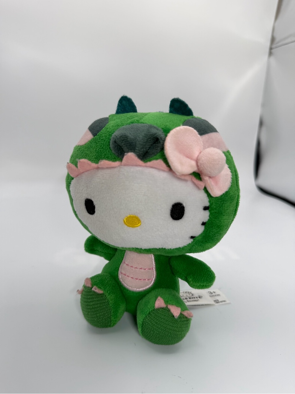 Sanrio Hello Kitty Green and Pink Dragon Plush